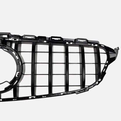 GT‑Style Gloss Black Front Radiator Grille for Mercedes‑Benz C‑Class W205 (2018‑2020 | C200, C43 AMG)