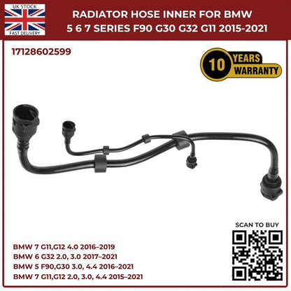 New Inner Radiator Hose for BMW 5 6 7 Series F90 G30 G11 (2015-2021) 17128602599