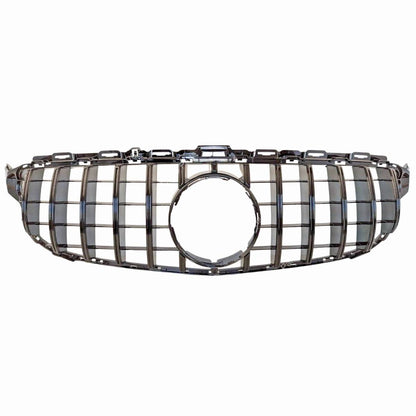 Mercedes Benz C-Class A205 C200d / C300 (2016–2018) Front Radiator Gloss Black Grille – Premium Replacement