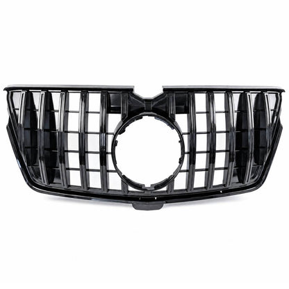 For Mercedes-Benz GL-Class X164 Front Bumper GT Panamericana Grille – Gloss Black (2009–2013)