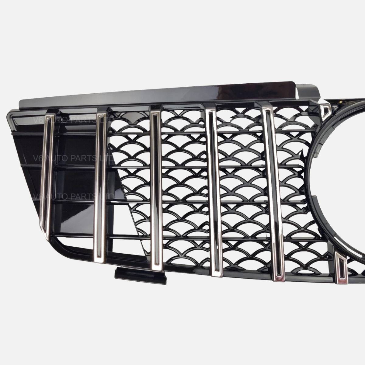 For Mercedes W164 ML-Class Front Bumper Chrome Sport Grille (2005–2008, ML550)