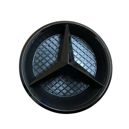 For Mercedes-Benz A-Class W177 Front Grille Black Star Emblem Badge (2018–2021 Hatchback & Sedan)