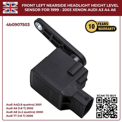 Headlight Level Range Sensor – Front Left (Nearside) – Fits 1999–2003 Audi A3 Xenon Models
