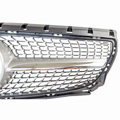For Mercedes Benz B‑Class W246 Front Bumper Chrome Diamond Grille – Fits B180 & B250 (2011–2014)