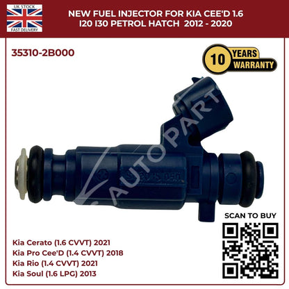 Fuel Injector 35310-2B000 | Fits Kia Cee’D, i20, i30 (2012–2020) 1.6 Petrol Hatch | OE Replacement