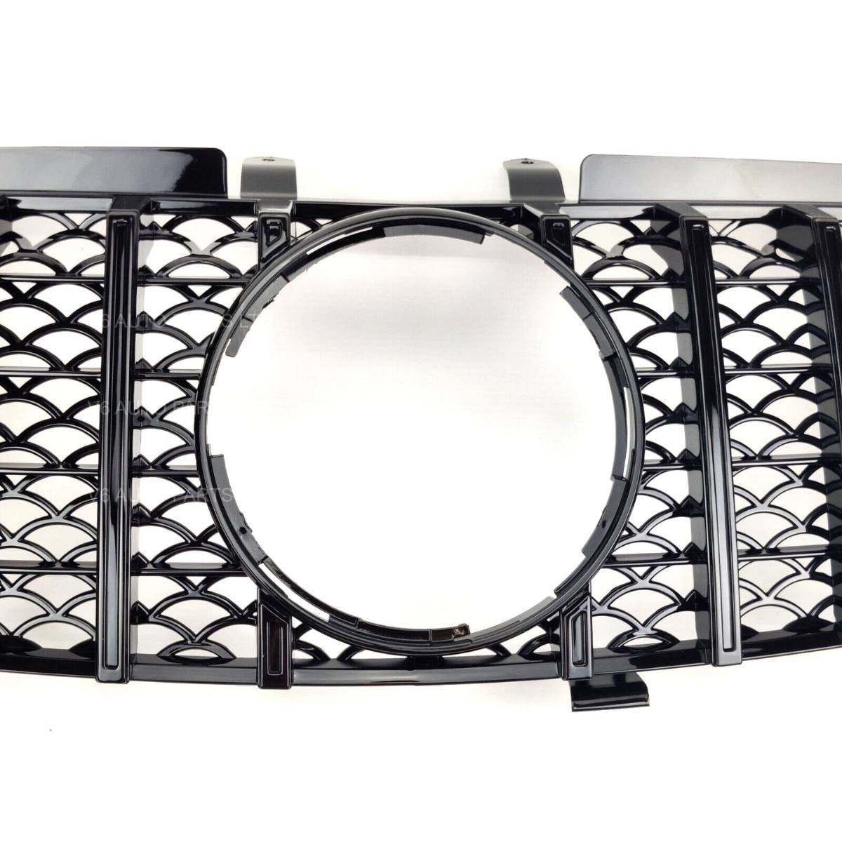 For Mercedes M-Class W164 GT Front Grille Gloss Black (ML320/ML350, 2005–2008 Pre-Facelift)
