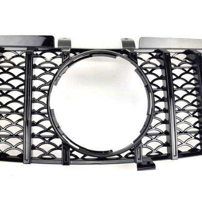 For Mercedes M-Class W164 GT Front Grille Gloss Black (ML320/ML350, 2005–2008 Pre-Facelift)