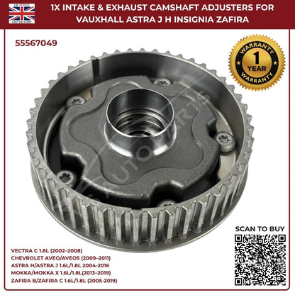Camshaft Gear & Timing Adjuster 55567049 for Vauxhall Vectra C 1.8 (2002–2008)