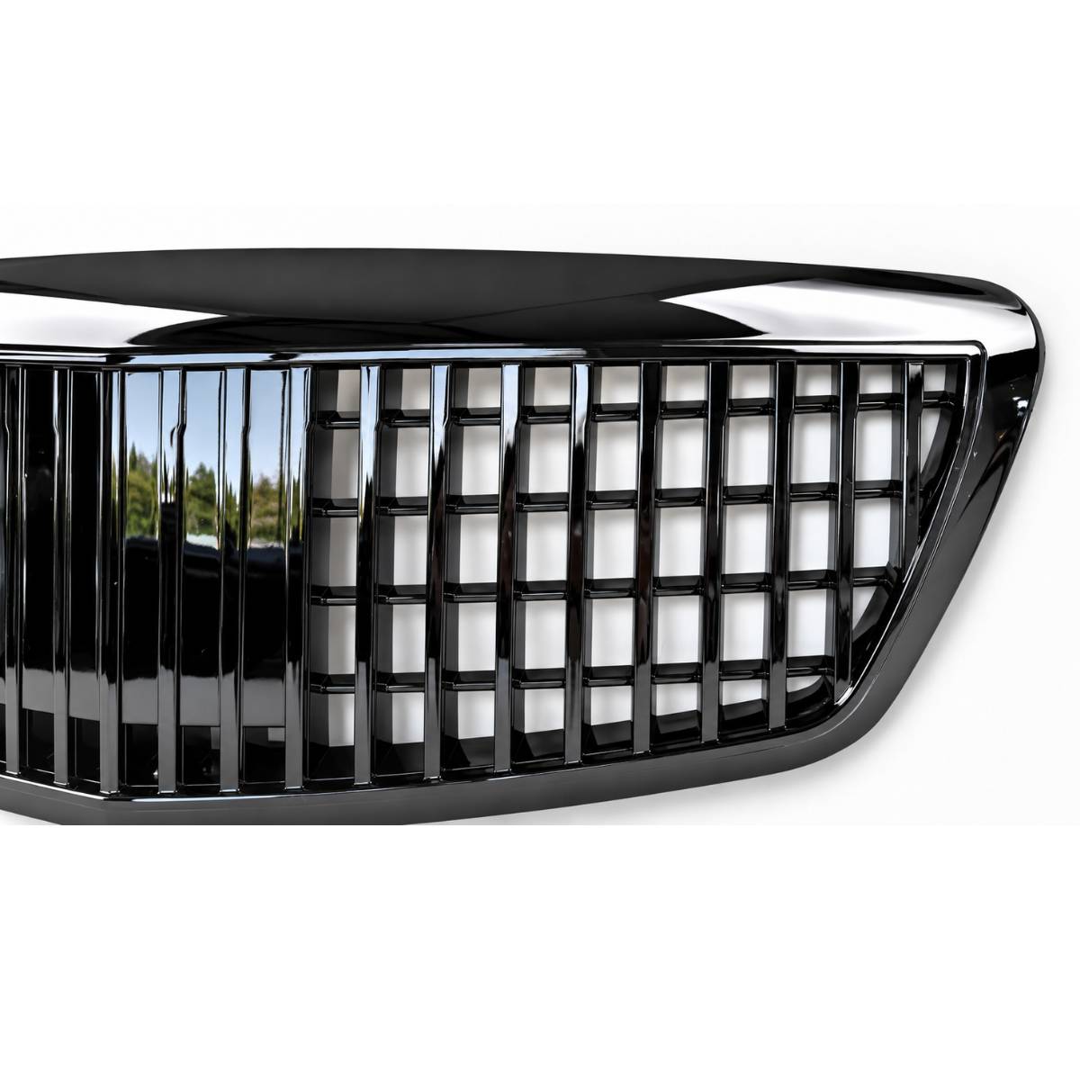 Vorderer Kühlergrill in glänzendem Schwarz für 2005–2009 Benz W221 S-Klasse S63 AMG Maybach S350 S500