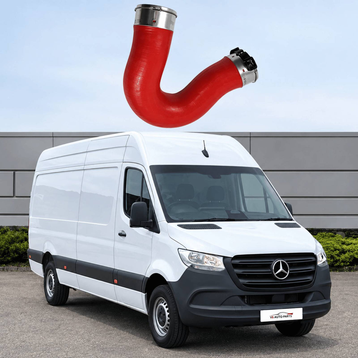 Image of A9065285082 intercooler hose pipe for Mercedes-Benz Sprinter 906 CDI