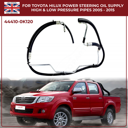 Toyota Hilux Power Steering Oil Supply & Return Pipes (High & Low Pressure) 2005–2015 | Diesel Models
