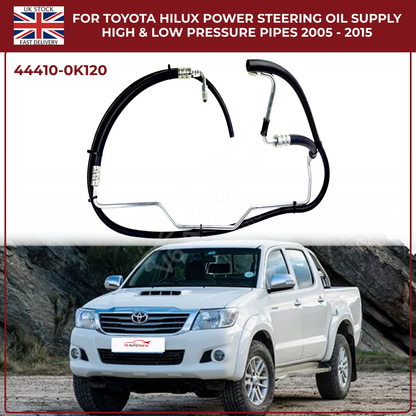 Toyota Hilux Power Steering Oil Supply & Return Pipes (High & Low Pressure) 2005–2015 | Diesel Models
