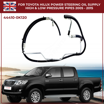 Toyota Hilux Power Steering Oil Supply & Return Pipes (High & Low Pressure) 2005–2015 | Diesel Models