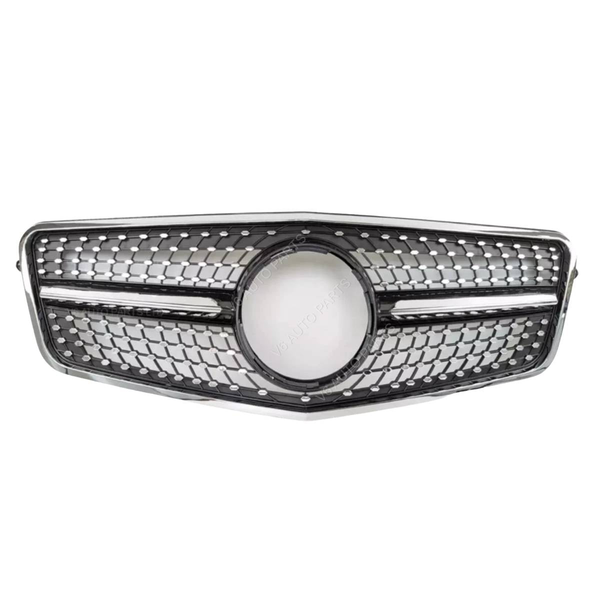 Mercedes-Benz E-Class S212 (2009–2013) Front Bumper Diamond Grille – E63 AMG Style – Fits E200 to E400