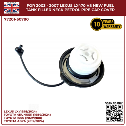 For 2003 - 2007 LEXUS Lx470 V8 New Fuel Tank Filler Neck Petrol Pipe Cap Cover