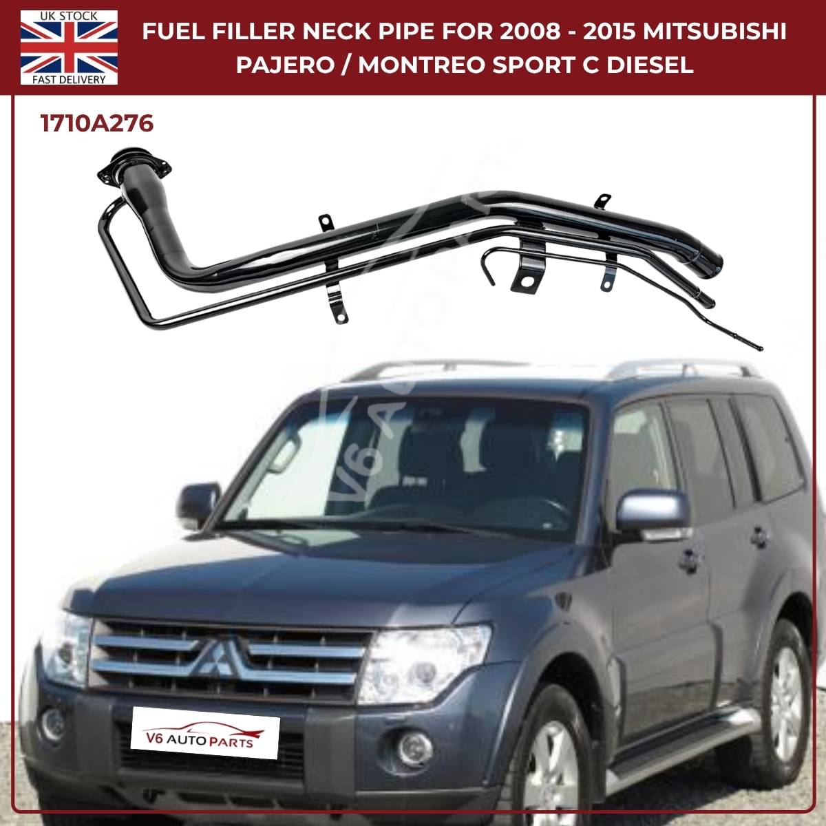 Fuel Tank Filler Neck Pipe – Mitsubishi Pajero Sport 2008–2015 2.5L & 3.2L DI-D Diesel | Part 1710A276