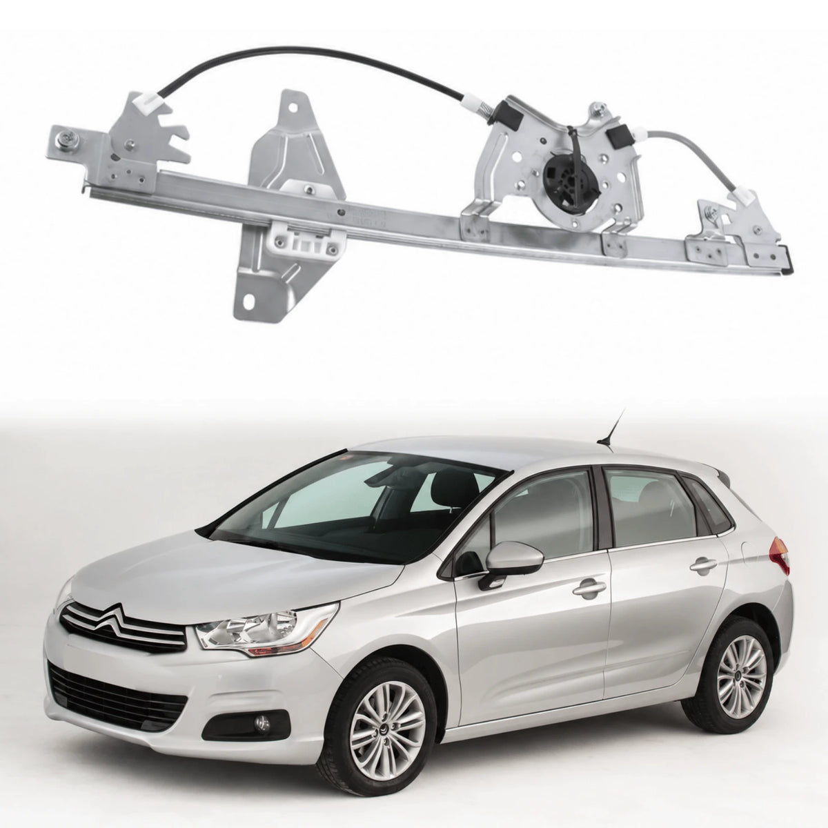 Image of Citroen C4 II NC Window Lifter Mechanism Without Motor 9802531980
