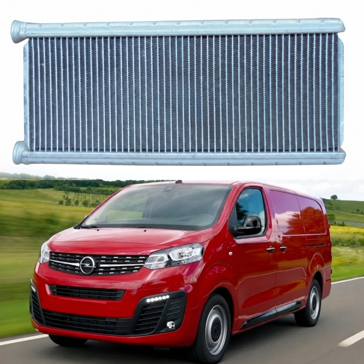 Image of Replacement Heater Matrix 9821299980 with Aluminium Core for Vauxhall Opel