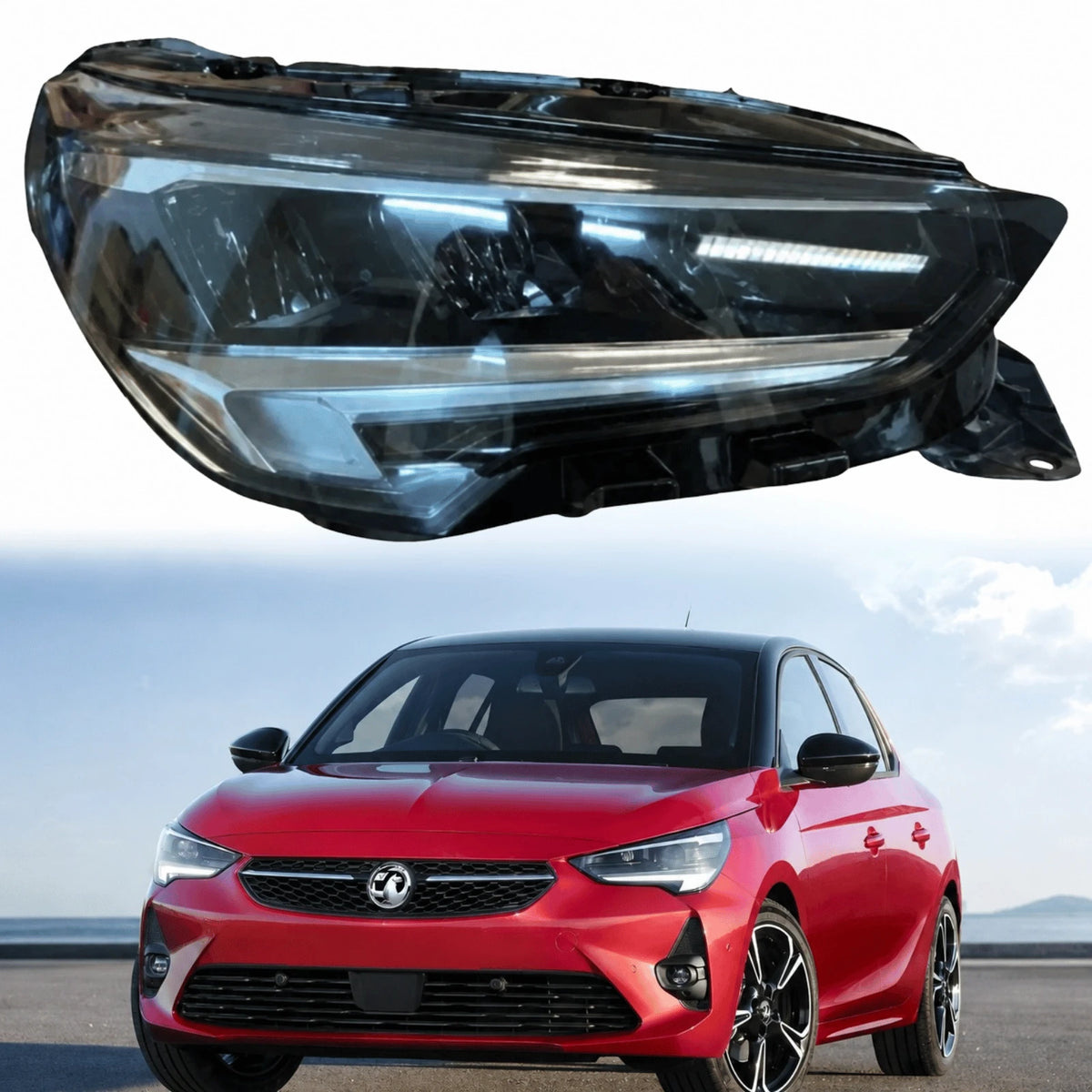 Image of Right Hand Front Full LED Headlight for Vauxhall Corsa F 9829522680