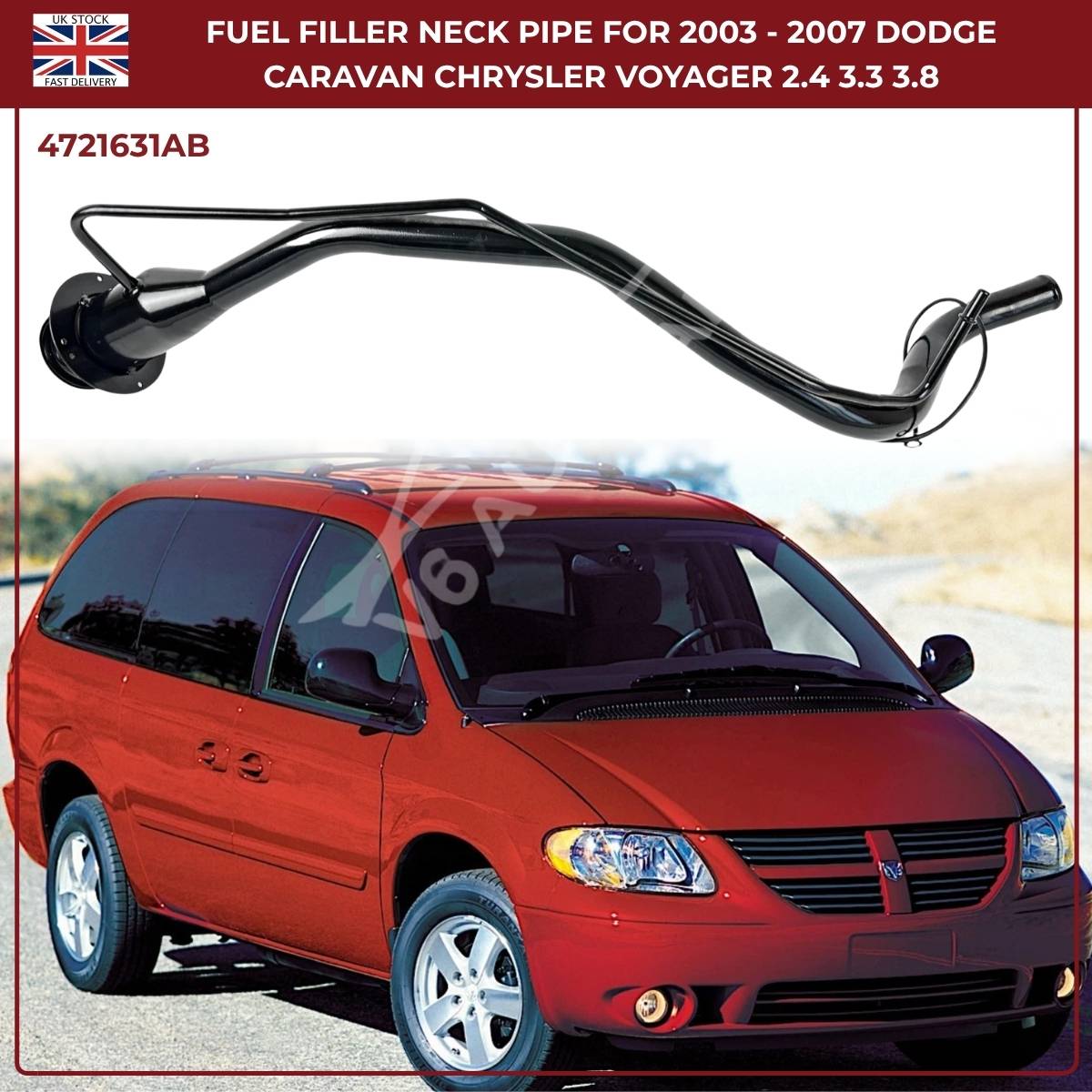 Fuel Filler Neck Pipe – Dodge Caravan & Chrysler Voyager (2003–2007) | OEM Ref 4721631AB