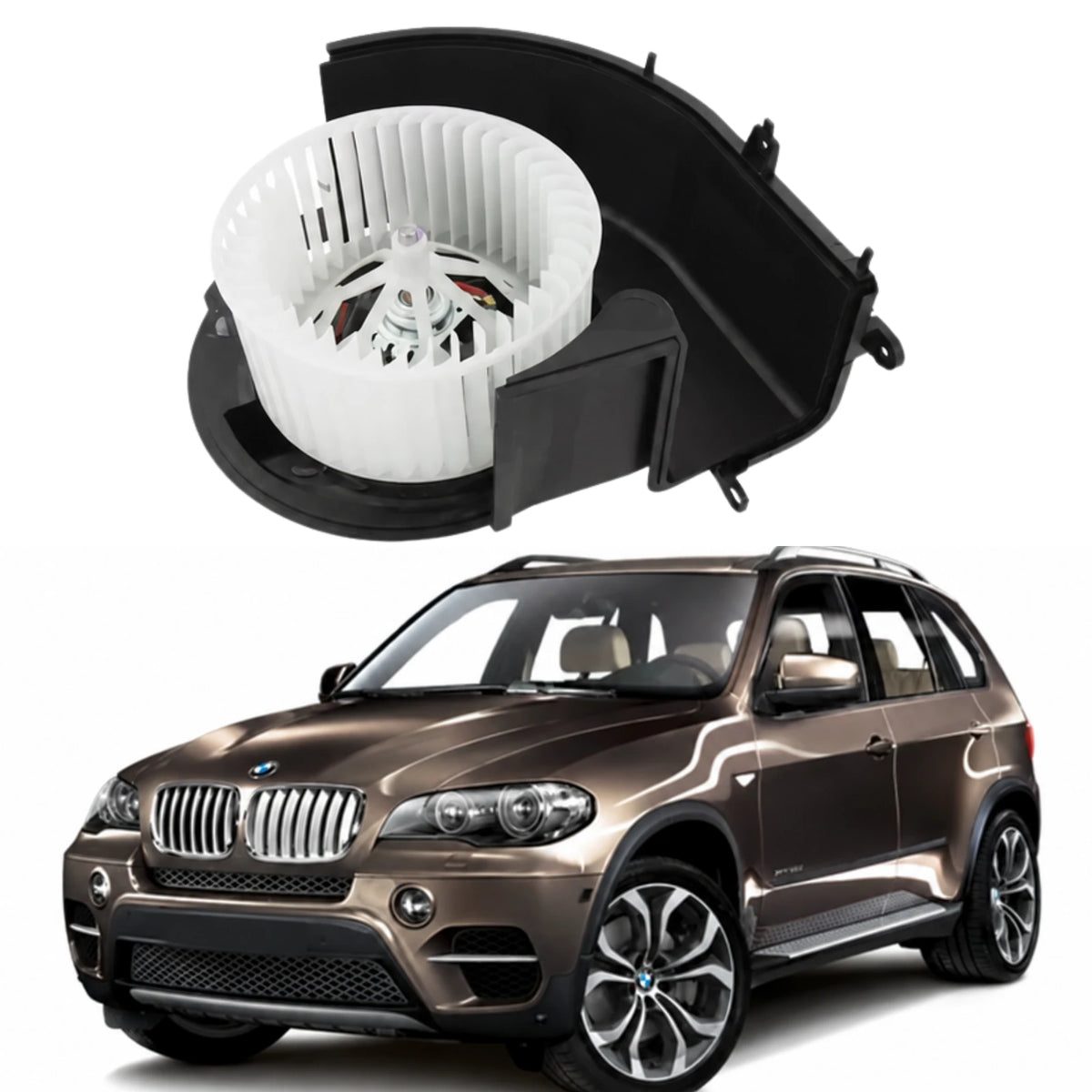 image of BMW X5 E70 HVAC Heater Fan Motor 990878J