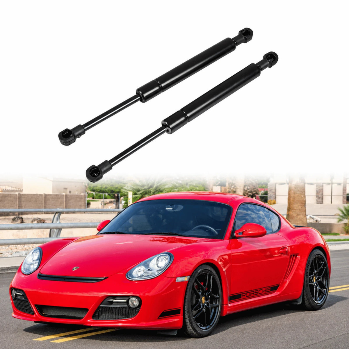 Image of front bonnet gas strut 99751155101 for Porsche Cayman 987