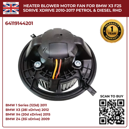 Image of BMW X3 petrol diesel blower fan 64119144201