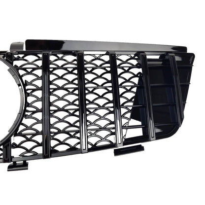 For Mercedes M-Class W164 GT Front Grille Gloss Black (ML320/ML350, 2005–2008 Pre-Facelift)