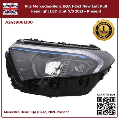 Image of Mercedes EQA Full LED Front Left Headlamp 2021 Onwards – A2439061300