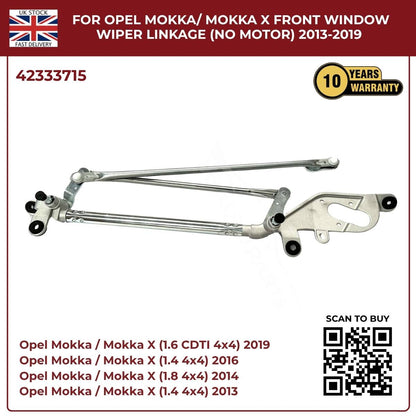 Front Windscreen Wiper Linkage For Opel Mokka / Mokka X 2013 - 2019 RHD 42333715