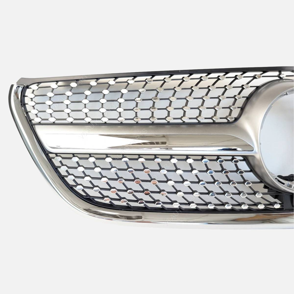 168CF Frontstoßstange Diamond Silver Grille für 2014–2022 Benz VITO BOX VAN W447 Chrom 