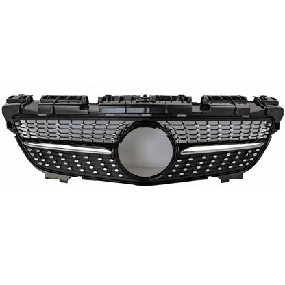 For Mercedes-Benz SLK R172 Front Bumper Grille – AMG Diamond Style Black (2011–2016, SLK200/SLK55 AMG Pre-Facelift)