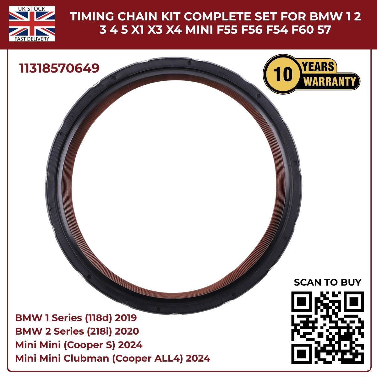 image of 3.0 diesel engine timing chain kit 11318570649