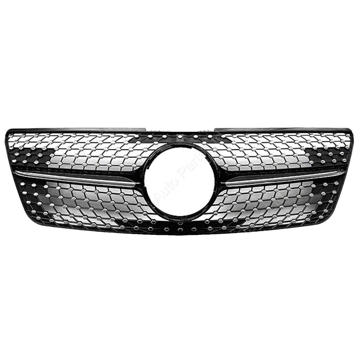Front Bumper Diamond Black Grille – Fits Mercedes-Benz M-Class W164 (2009–2012 ML320)