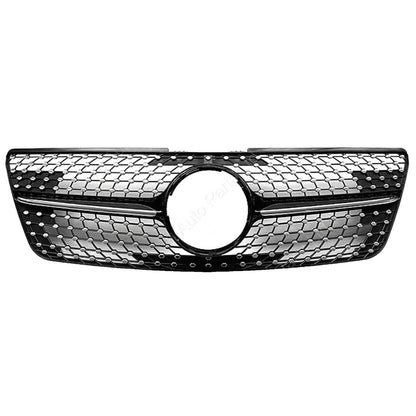 Front Bumper Diamond Black Grille – Fits Mercedes-Benz M-Class W164 (2009–2012 ML320)