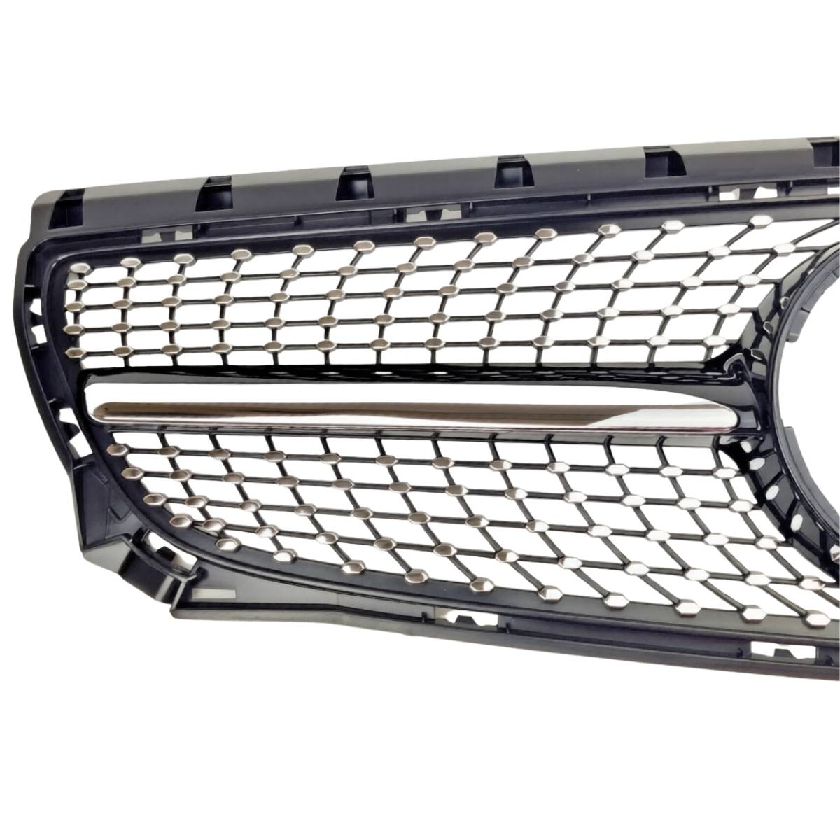 For Mercedes‑Benz B‑Class W246 B250 Front Radiator Diamond AMG‑Style Black Grille (2011–2014)