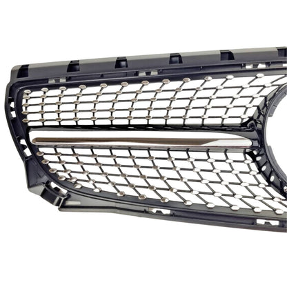 For Mercedes‑Benz B‑Class W246 B250 Front Radiator Diamond AMG‑Style Black Grille (2011–2014)