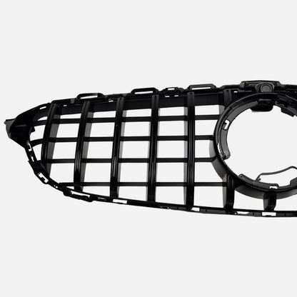 GT‑Style Gloss Black Front Radiator Grille for Mercedes‑Benz C‑Class W205 (2018‑2020 | C200, C43 AMG)