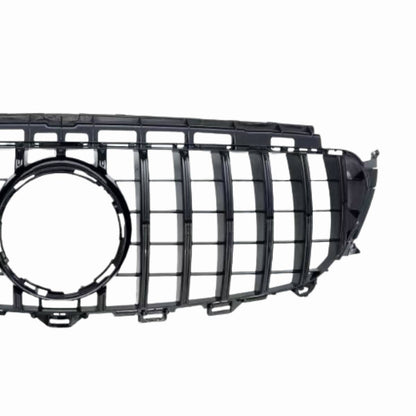 Front Bumper Gloss Black GT Style Grille – Fits Mercedes-Benz E-Class S213 E200 Avantgarde (2016–2021 AMG Look)