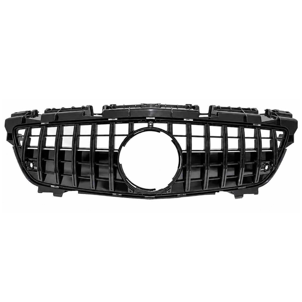 Front Black Panamericana GT-R Replacement Grille for Mercedes SLK-Class R172 (2011-2016) AMG Style, Distronic Compatible