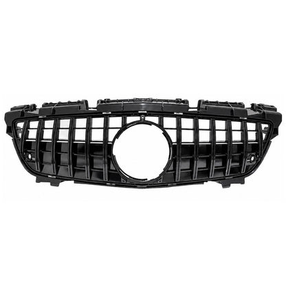 Front Black Panamericana GT-R Replacement Grille for Mercedes SLK-Class R172 (2011-2016) AMG Style, Distronic Compatible
