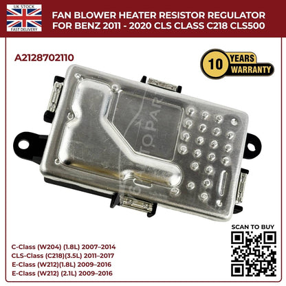 Mercedes-Benz Fan Blower Heater Regulator A2128702110 | Fits CLS-Class C218/W218 (2011–2020)