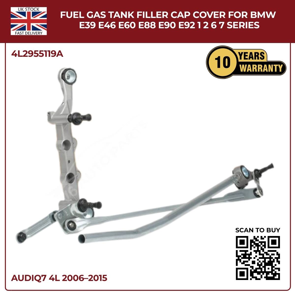 Front Windscreen Wiper Linkage  – Audi Q7 4L SUV (2006–2015) | 3.0 V6 TFSI | OEM 4L2955119A