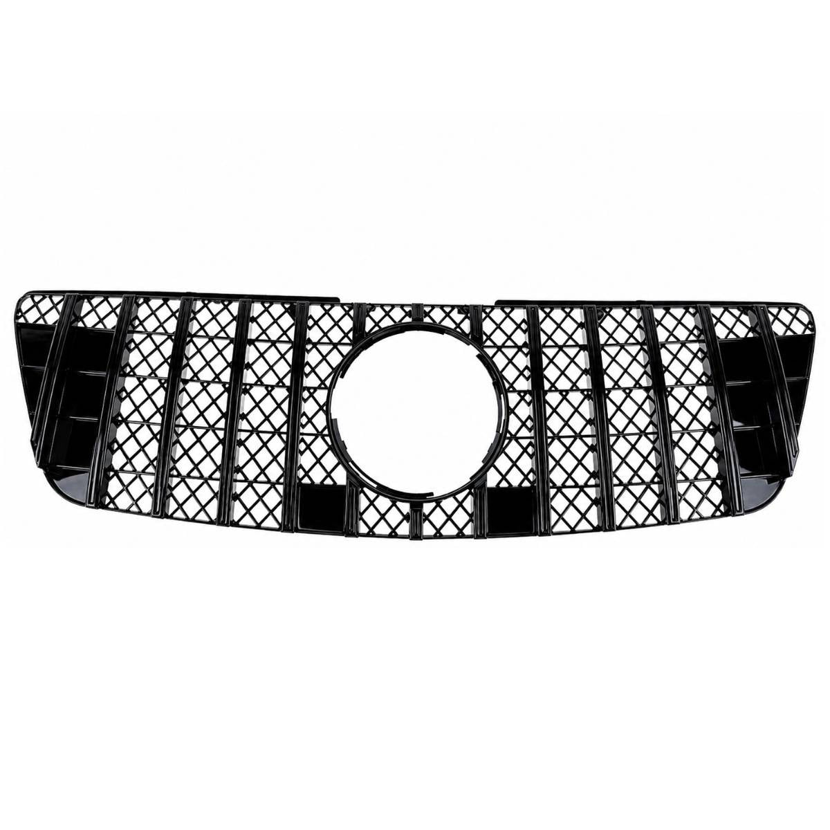 For Mercedes M-Class W164 Front GT Grille – Gloss Black (ML320/ML350/ML550, 2009–2012)