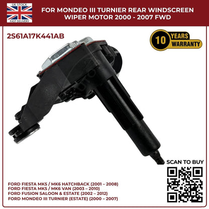 Ford Fiesta MK5/MK6 Rear Windscreen Wiper Motor (2001–2010) – OEM Replacement 2S61A17K441AB