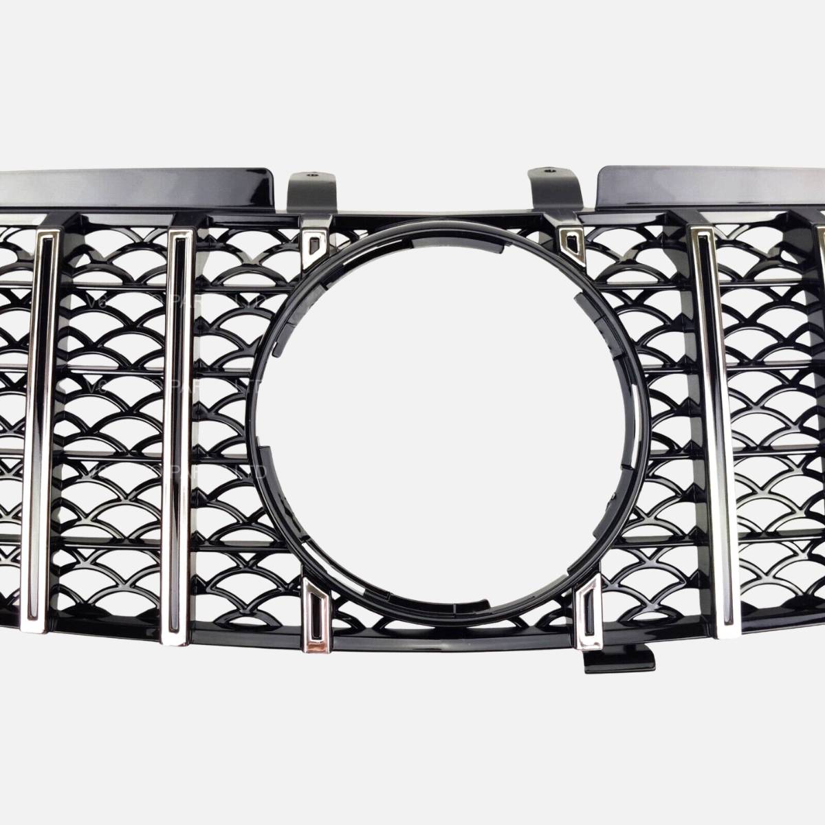 For Mercedes W164 ML-Class Front Bumper Chrome Sport Grille (2005–2008, ML550)