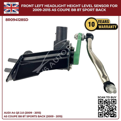 Front Left Headlight Level Sensor for Audi A4 / Q5 (2009–2015) – OEM 8R0941285E