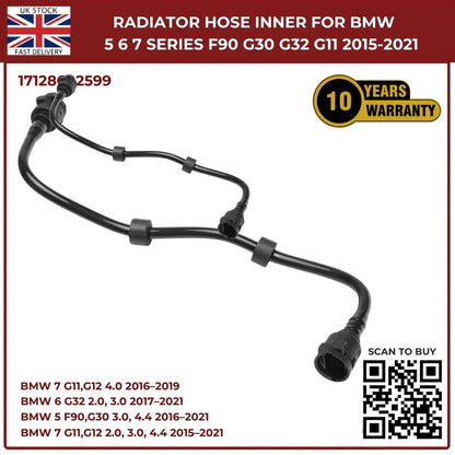 New Inner Radiator Hose for BMW 5 6 7 Series F90 G30 G11 (2015-2021) 17128602599