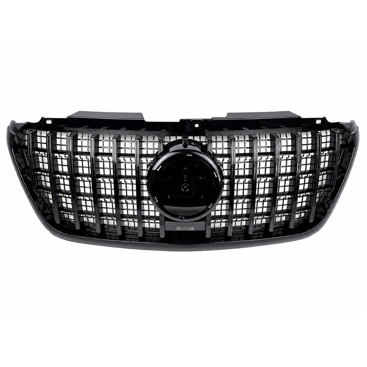 For Mercedes-Benz Sprinter W907 Panamericana Gloss Black Front Bumper Grille 2018–2025 – Cab & Van