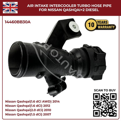 Air Intake Intercooler Turbo Hose Pipe For Nissan Qashqai+2 Diesel